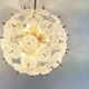 Mid century brass and crystal sputnik chandelier by Val saint lambert, 1960s