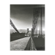 Photograph black and white silver print circa 1970 landscape bridge