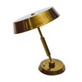 Lampe de bureau en laiton italienne vintage des années 1950 attribuée à Stilnovo