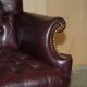 Vintage Chesterfield office chair with high back in Heritage leather.