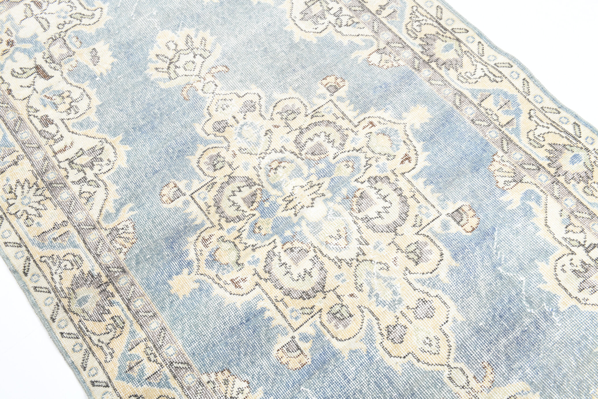 Classic soft blue carpets 216x117cm