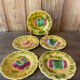Dessert plates barbotine Sarreguemines