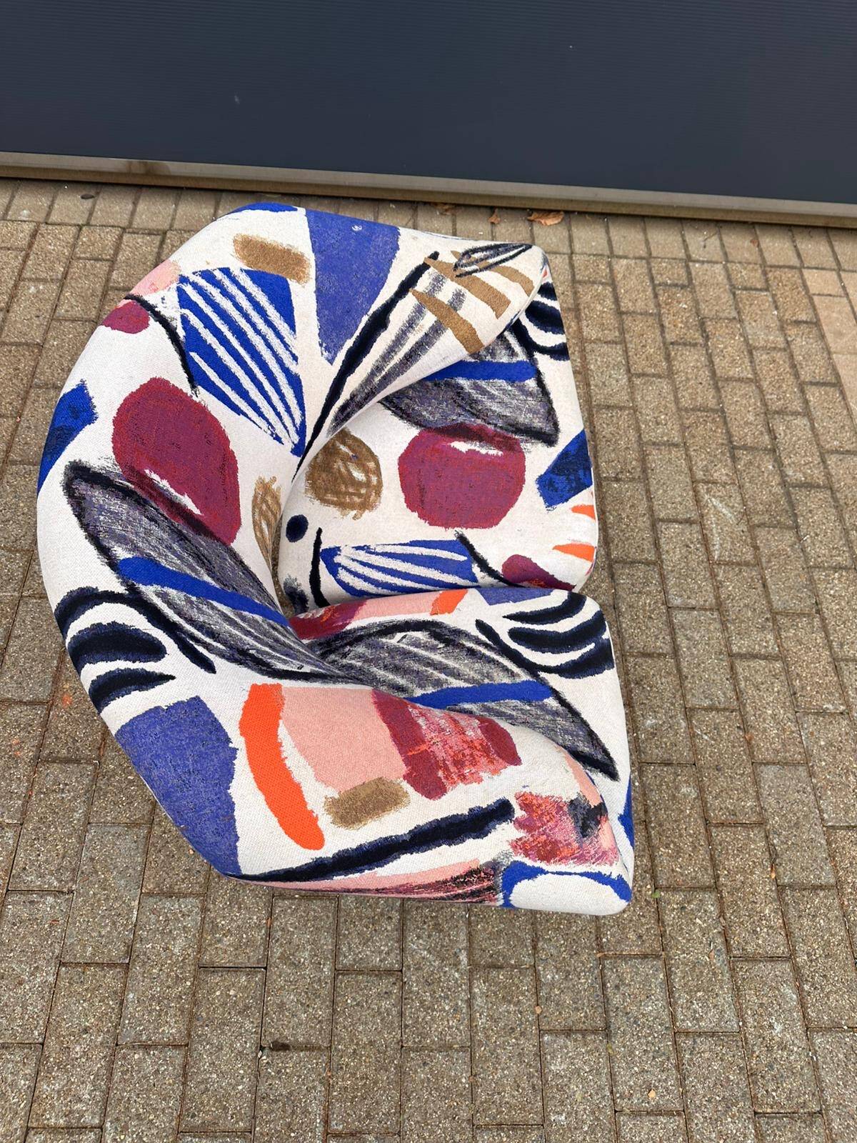 Artifort Ribbon chair by Pierre Paulin, Pierre Frey: The Painter's Canvas