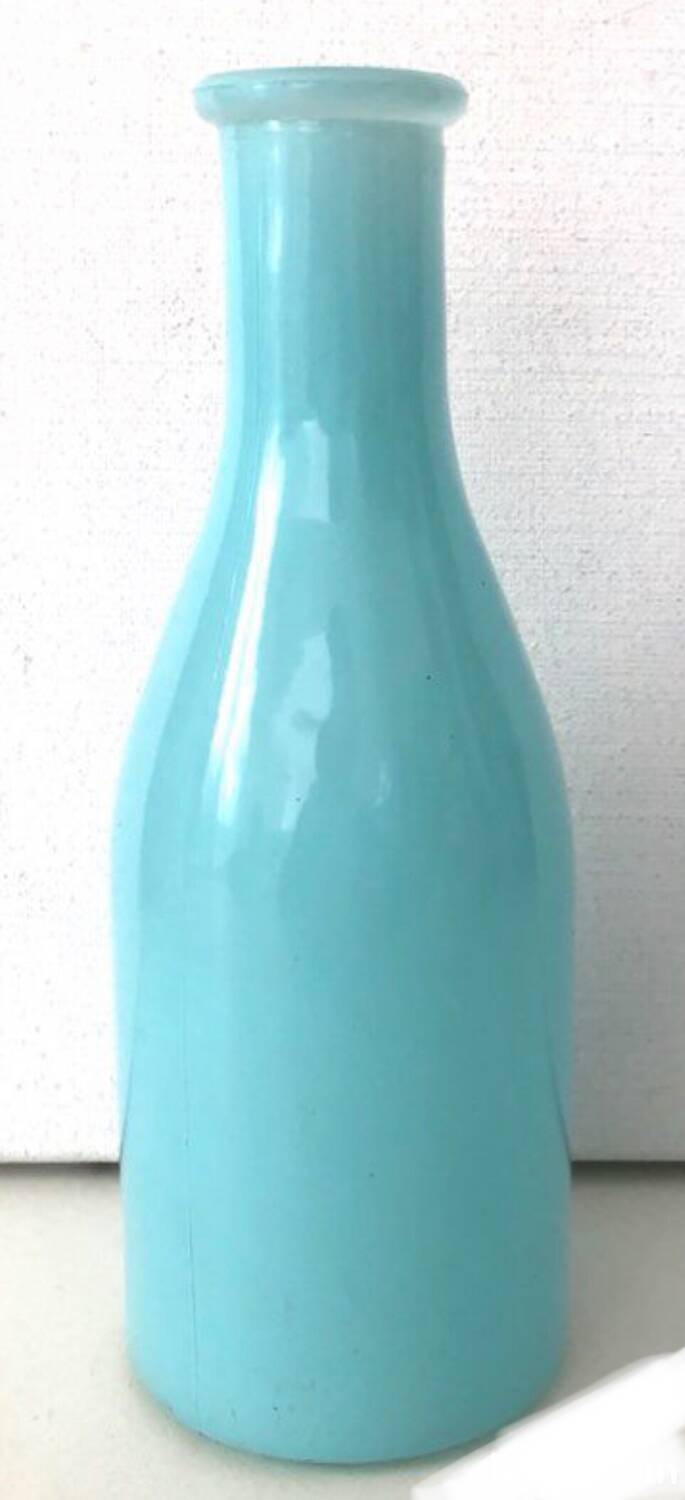 Blue glass vase
