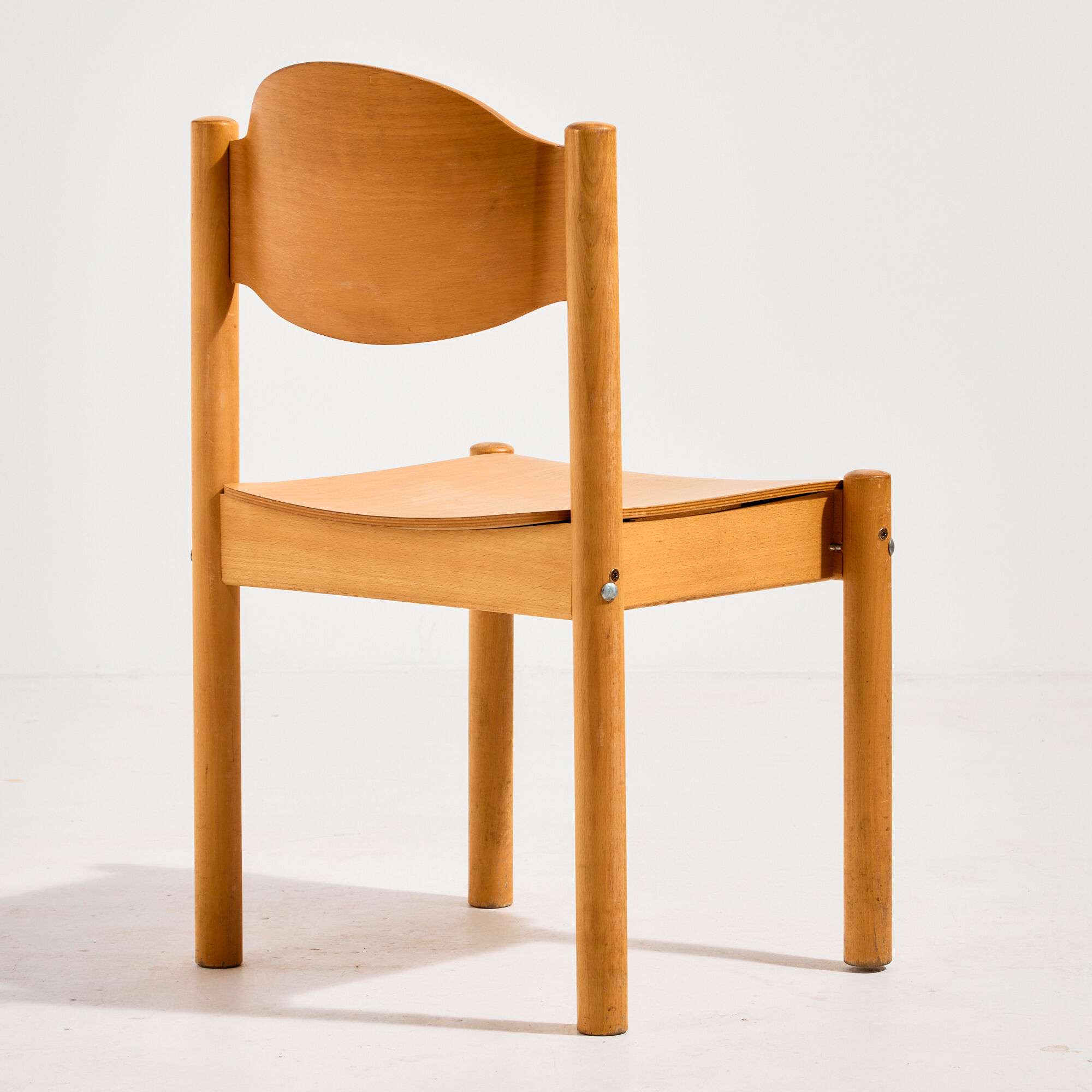Stackable oak chair