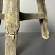 Antique distressed wabi sabi rustic patinated farmhouse workers stool 1900s
