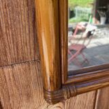 Vintage rattan mirror