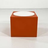 Orange and white stool Il Kubile by MIM Roma, 1970