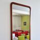 Miroir vintage en teck de grande taille, Danemark des années 1960