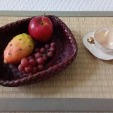 Japanese woven bamboo basket. Ikebana