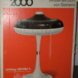 Siemens office lamp, Siform 2000, UFO, 1960-69
