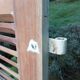 Pair of tropical wood shutters