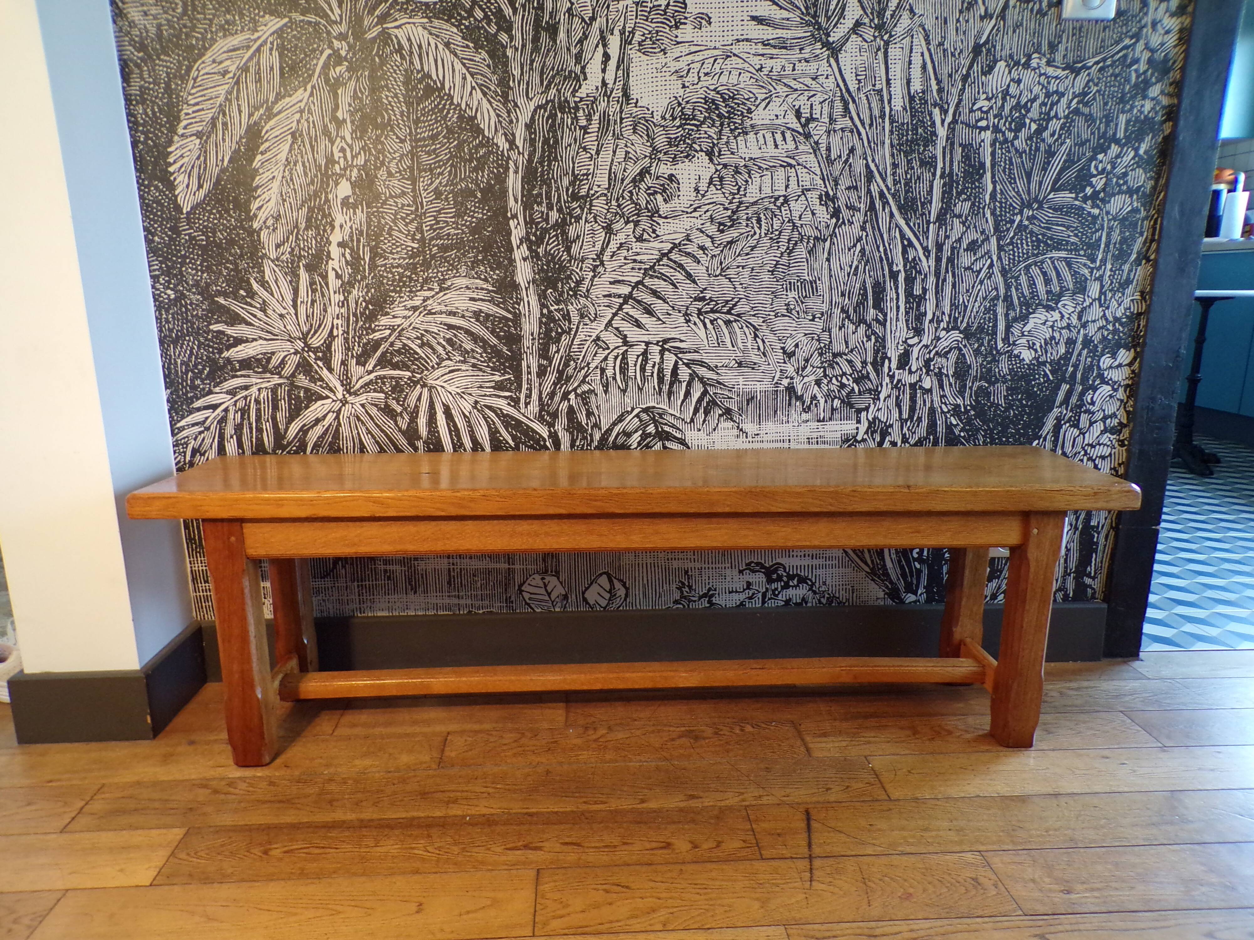 Old Lorraine oak bench