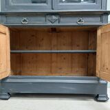 Louis-Philippe style black patina sideboard (restored)