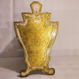 Magazine holder florentin gilded wood