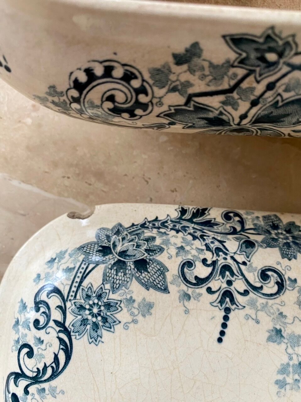 Soup bowl in iron earth HB boulenger