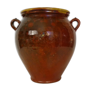 Pot à confit marron
