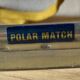 Pair of vintage Polar Match ice skates with carrying bag - 1970s