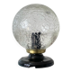 Ceiling light or wall light with cracked glass globe, 13 cm, porcelain rose.