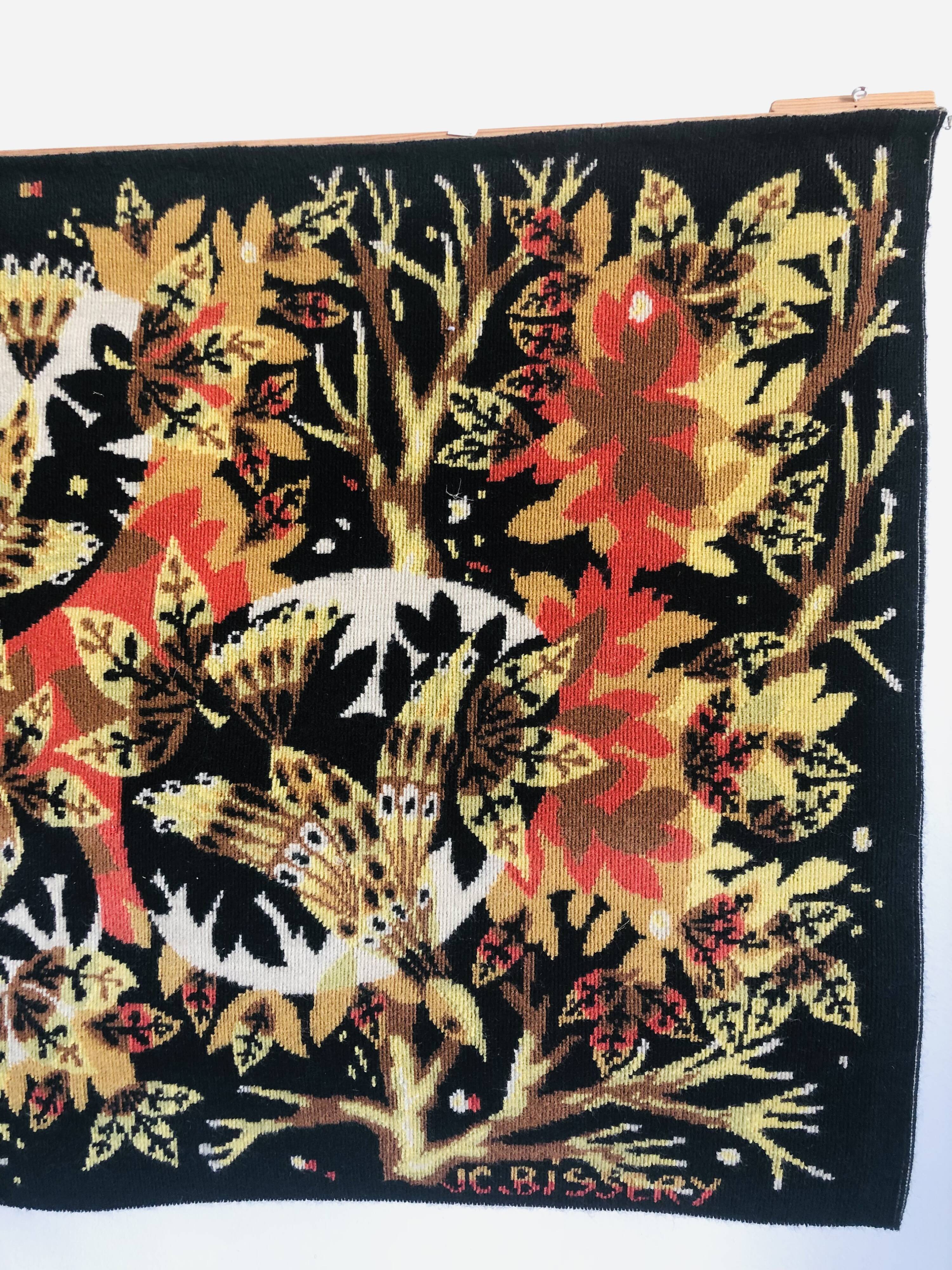 Aubusson tapestry "Aurore" by Jean Claude Bissery