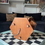 Lampe moderniste en bois - création d’ébénisterie artisanale 70’s