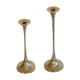Pair of vintage brass candle holders 1970