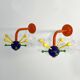 Multicoloured Mina Coat Rack Mural by Ikea, 1990