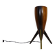 Wooden table lamp Italy 1970s