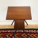 Wood and metal side table