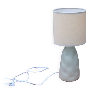 Lampe en céramique vert-gris, - style