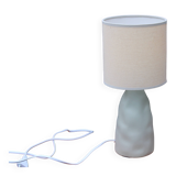 Lampe en céramique vert-gris, style minéral – H37