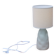 Green-grey ceramic lamp, mineral style – H37