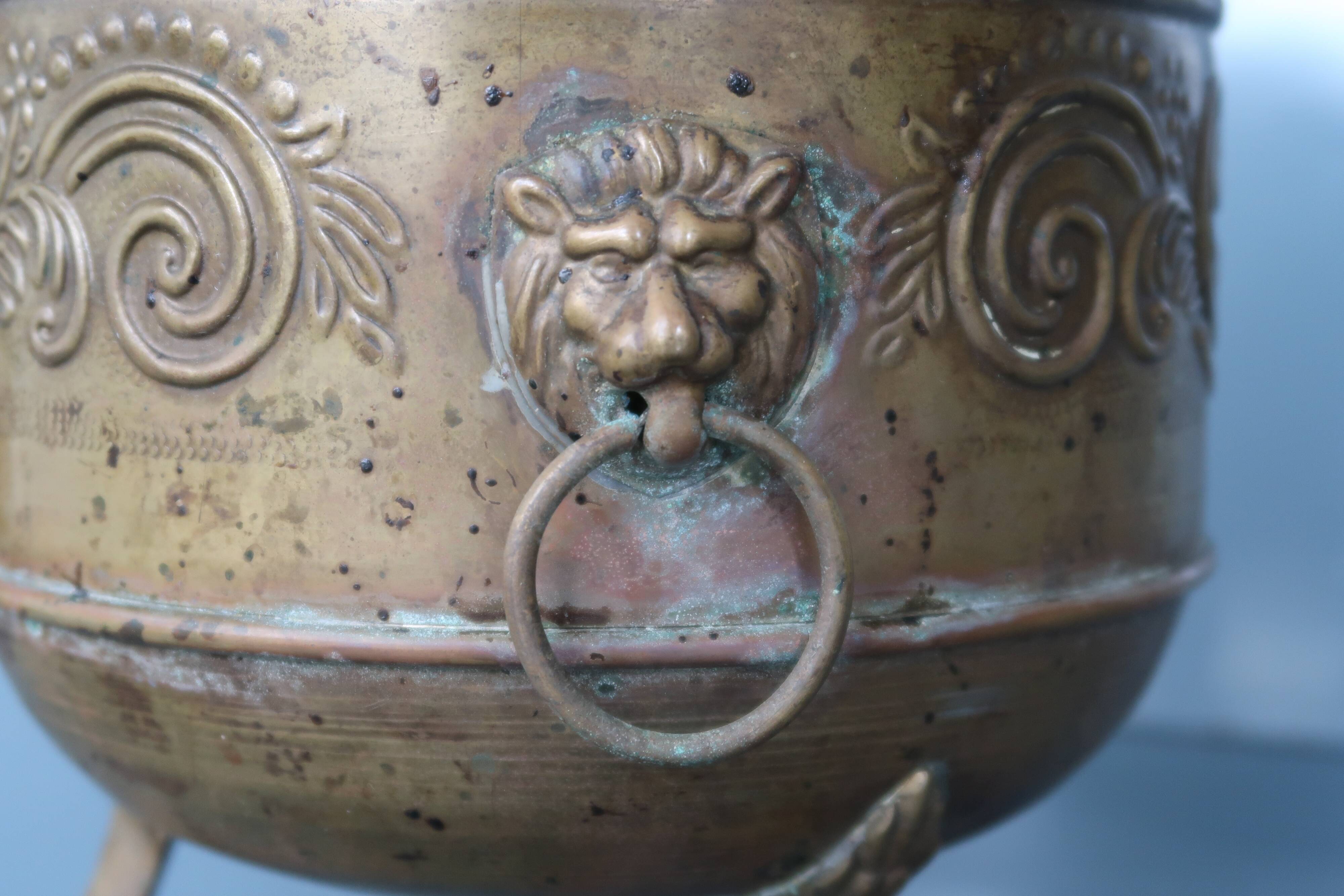 Antique table jardinière.