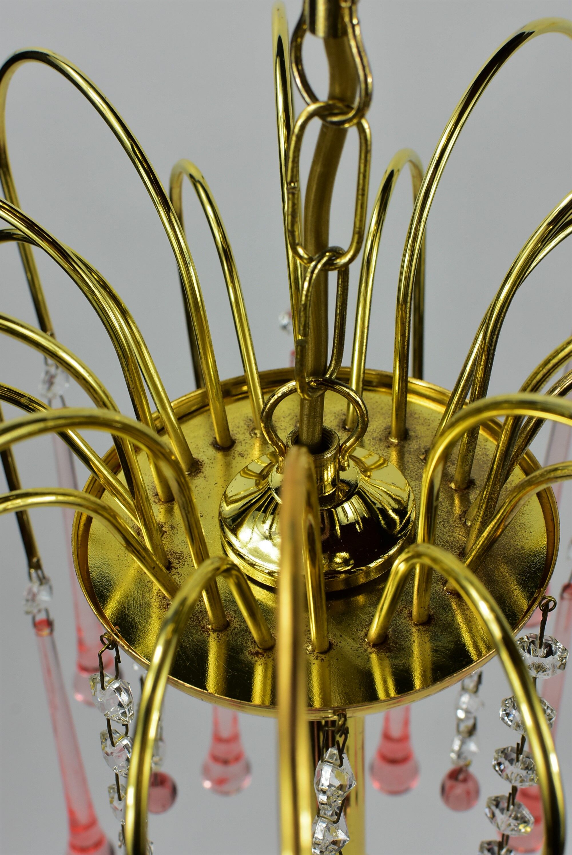 Chandelier tassels pink drops