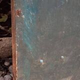 Solid gate, garden iron, H227x110cm, old, exterior door