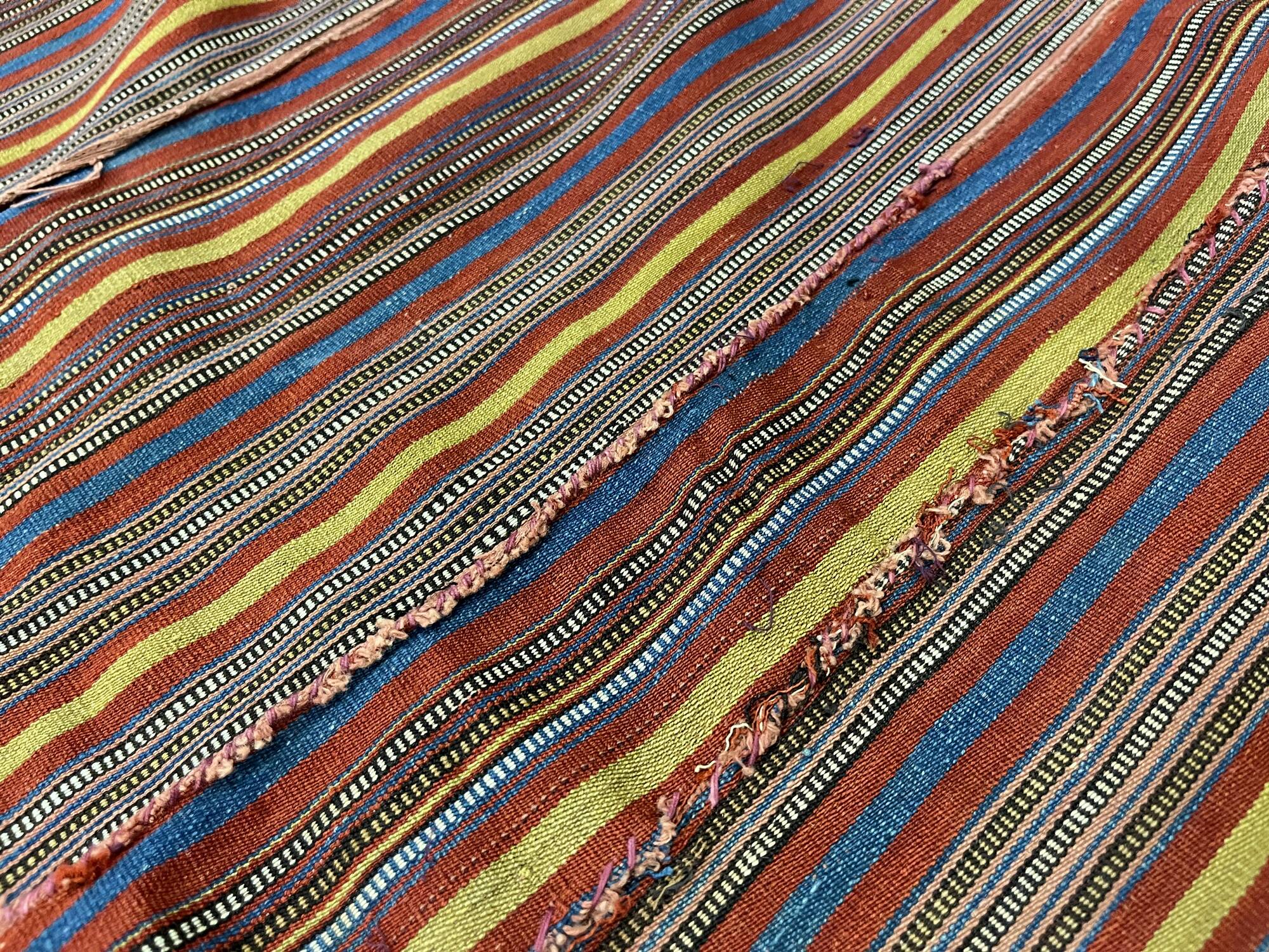 Vintage Persian Qashqai Jajim Handmade Flatwoven Textile- 205x232cm