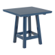 Table carrée artisanale contemporaine en bois massif de la collection Bacon