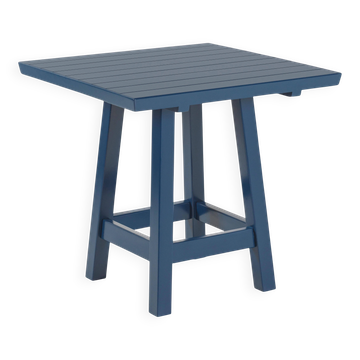 Contemporary handcrafted square table in solid wood from the Bacon collection.