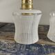 Pair of vintage wall lamps in electrified glass to nine