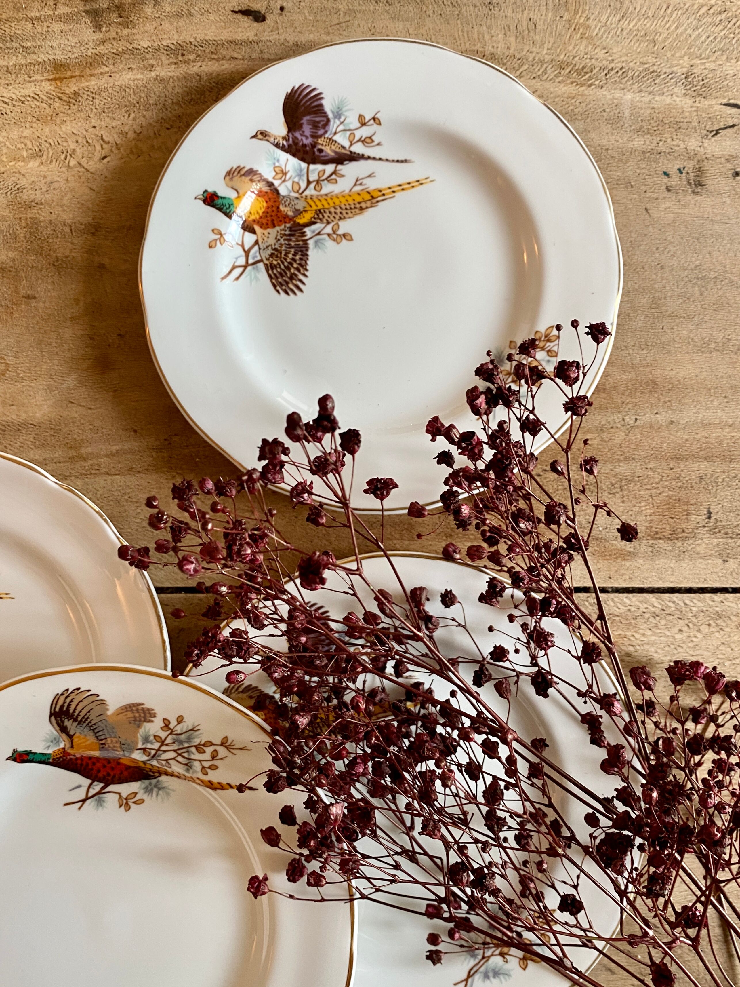 Set of 6 vintage dessert plates