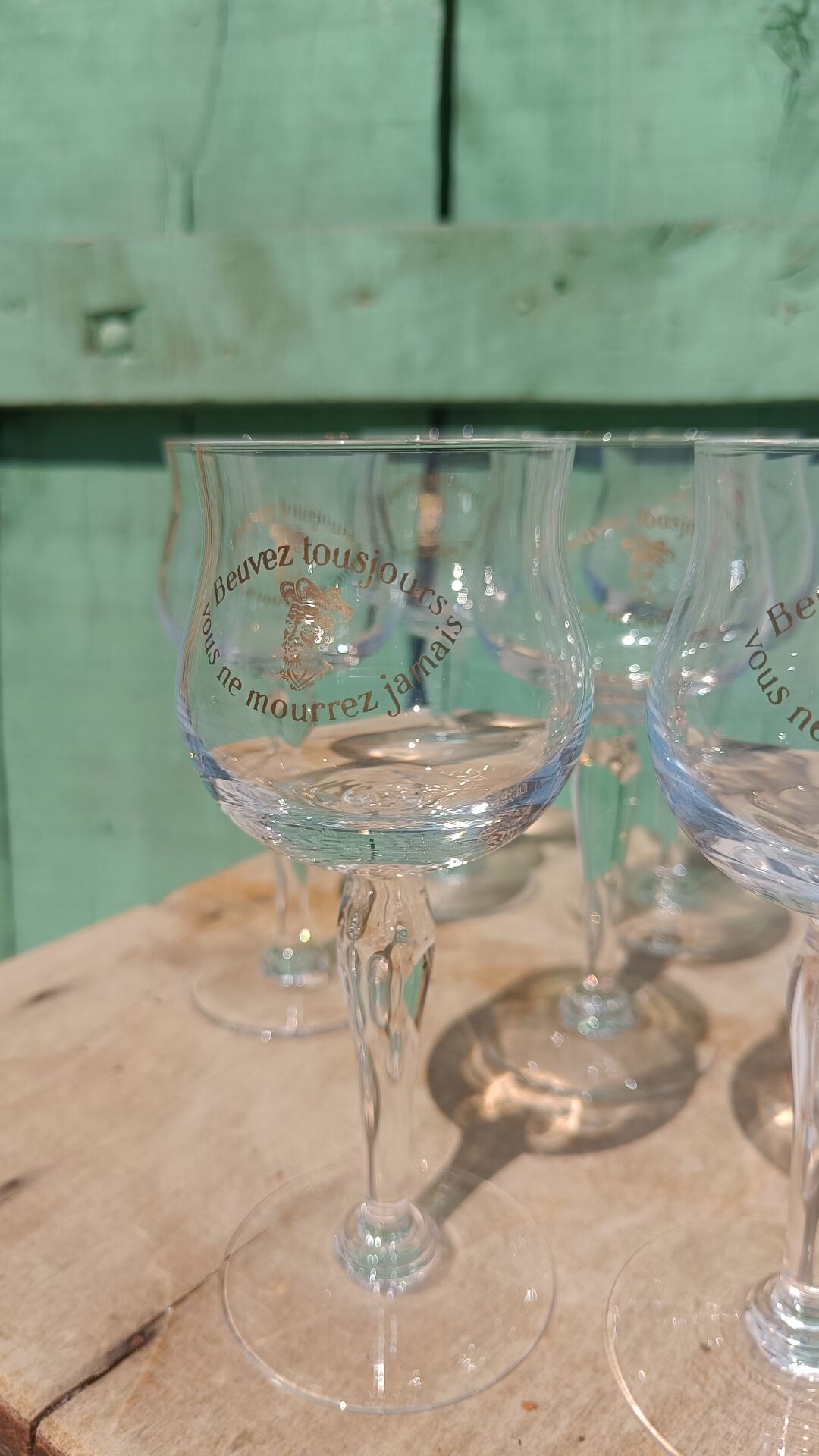 Chinon Rabelaisian glasses – Touraine – vintage glassware