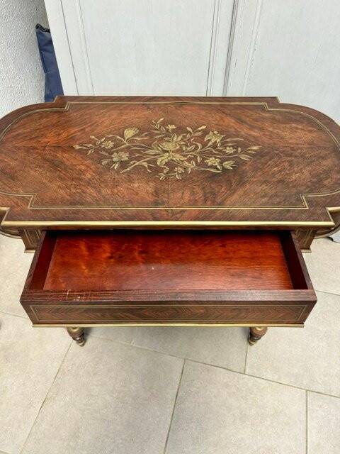Napoleon III middle table with stretcher