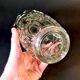 Pair of vintage 70s sculpted glass vases