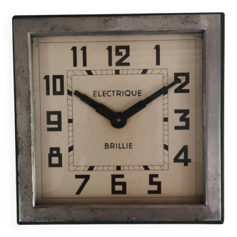 Brillie Art Deco clock, 1930s Brillie pendulum to stand, girl's receiver clock. Module Included