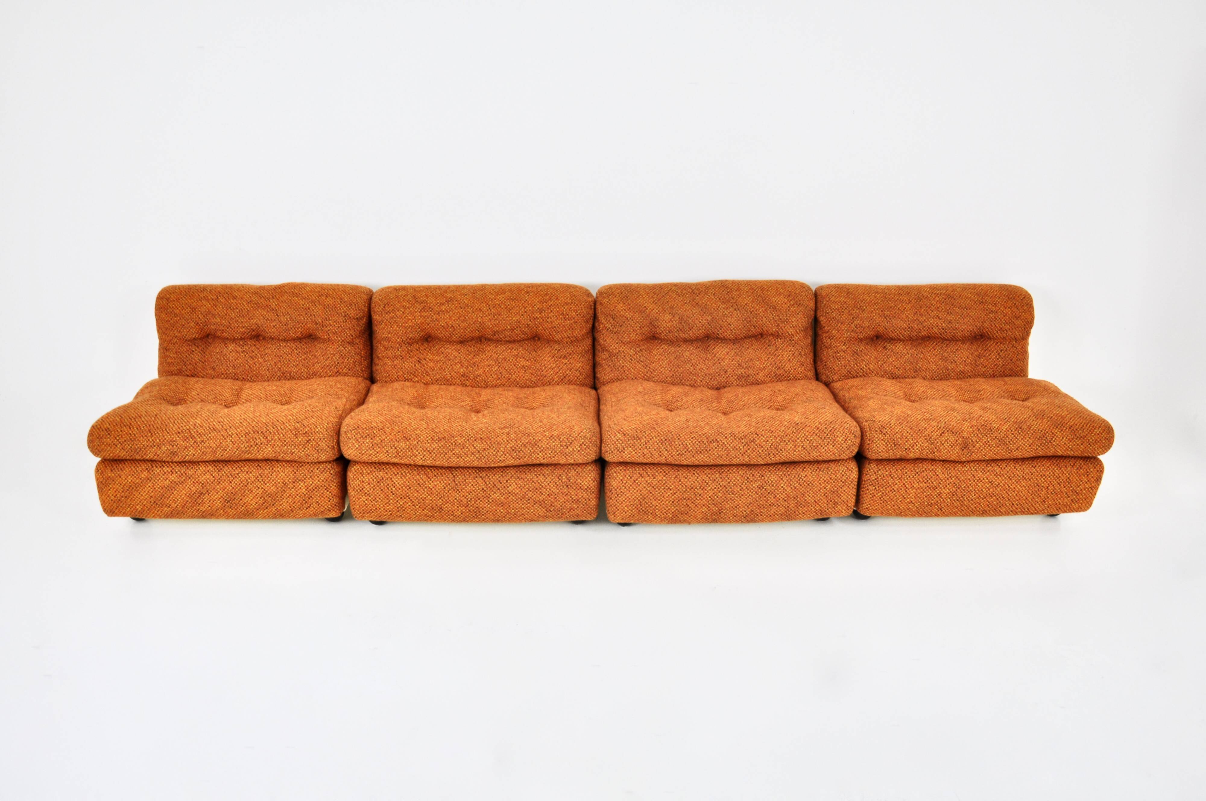 Amanta armchairs by Mario Bellini for C&B Italia, 1960, set of 4