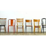 Lot of 6 vintage depareillees chairs