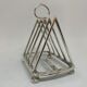 Walker & Hall english silver plate toast rack made in Sheffield circa 1900