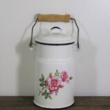 Enamelled sheet metal milk jar