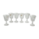 Set of 6 RCR Royal Cristal Rock glasses, Victoria model