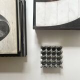 Cendrier midcentury en métal chromé style ultima 15, design 1970